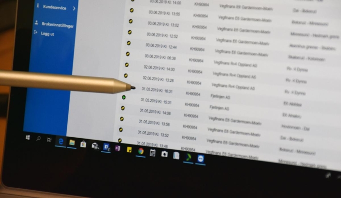 Her er den siste registrerte passeringen fra Fjellinjen, datert 31. mai. Etter dette har det vært stille fra Oslo-bommene. Foto: Stein Inge Stølen