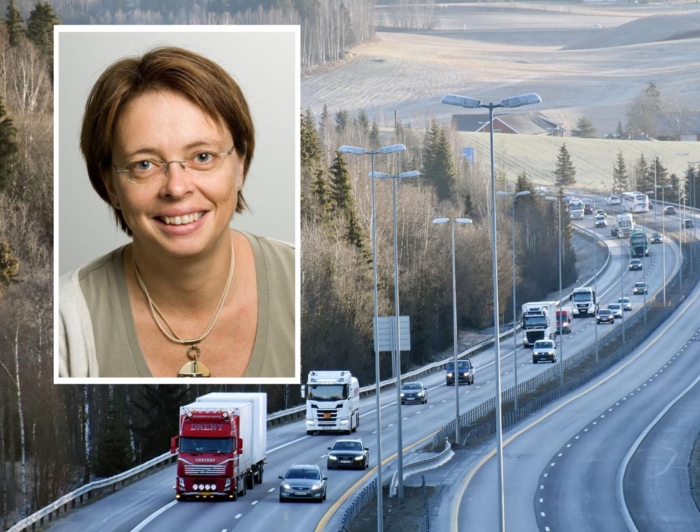 Ved enkelte tellepunkter, som her ved Leirelva Bru på E6 mellom Skedsmokorset og Kløfta, underkjennes flere titalls tusen registreringer hver dag. Forskningsleder Inger Beate Hovi ved Transportøkonomisk institutt (TØI) mener funnene i Lastebil.nos gjennomgang er nedslående. Foto: Stein Inge Stølen / TØI