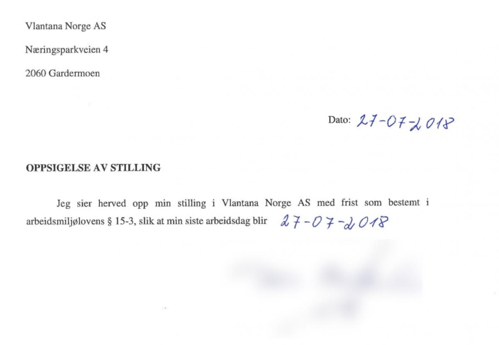 Et av hovedelementene i saken er hvordan sjåførene skal ha blitt forledet til å signere på dokumenter de ikke forsto innholdet av, siden det var skrevet på norsk - et språk ingen av sjåførene behersket. Blant disse skal det ha vært udaterte egenoppsigelser, som selskapet ved flere anledninger skal ha benyttet for å kvitte seg med brysomme ansatte. Foto: Advokat Sandra Latotinaite