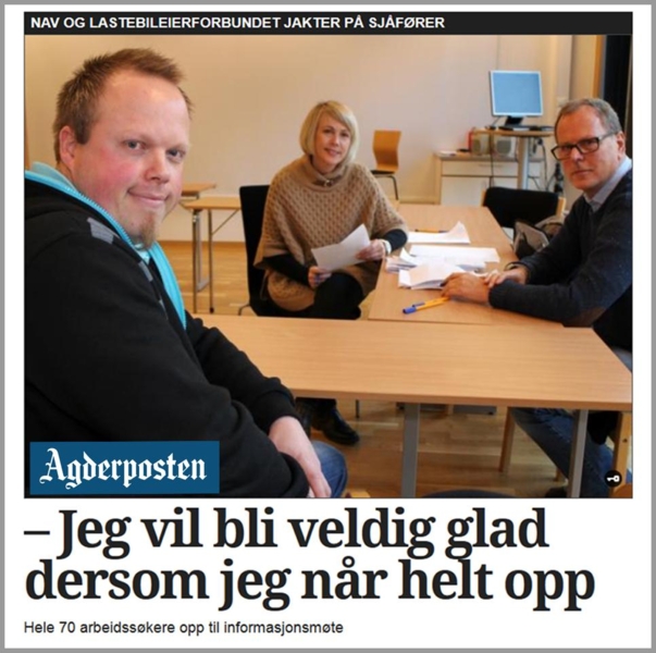 FAKSIMILE: Agderposten omtaler også saken i dag.