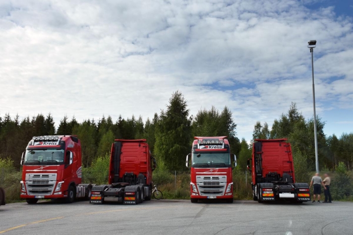 Kreiss er ikke et like vanlig syn på døgnhvileplassene lenger, men de har hatt en tydelig tilstedeværelse hos oppdragsgiver Mowi på Gardermoen i lang tid. Foto: Stein Inge Stølen