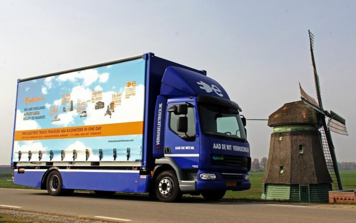 Denne HyTruck-bilen skapte oppsikt da den passerte 400 km på en ladning. Foto: HyTruck