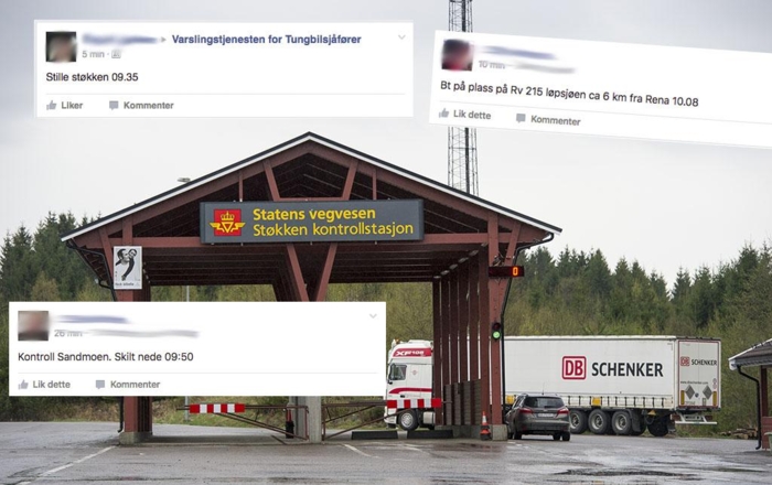 - Å varsle om kontroller på sosiale medier hjelper bare de som jukser, sier Tore Velten. Her fra Støkken Kontrollstasjon ved Vestby i Akershus. Illustrasjonbilde: Jon Terje Hellgren / NLF
