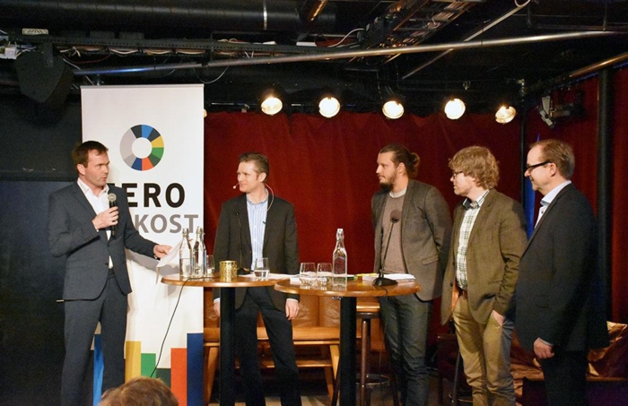 ZEROs daglige leder Marius Holm (til venstre) er en av pådriverne for et grønt skifte i transportnæringen. Her sammen med representanter for de største transport- og samferdselsselskapene i Oslo under Forum for fornybar transport. Foto: Stein Inge Stølen