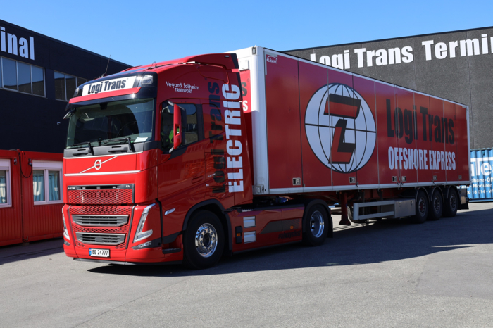 HELELEKTRISK: Dette er Vegard Solheims første helelektriske trekkvogn.