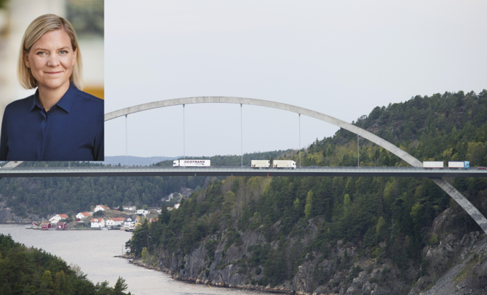 Sverige innfører krav om vaksinepass ved innreise fra nordiske land fra 21. januar, sier statsminister Magdalena Andersson (H). Foto: NLF/Socialdemokraterna