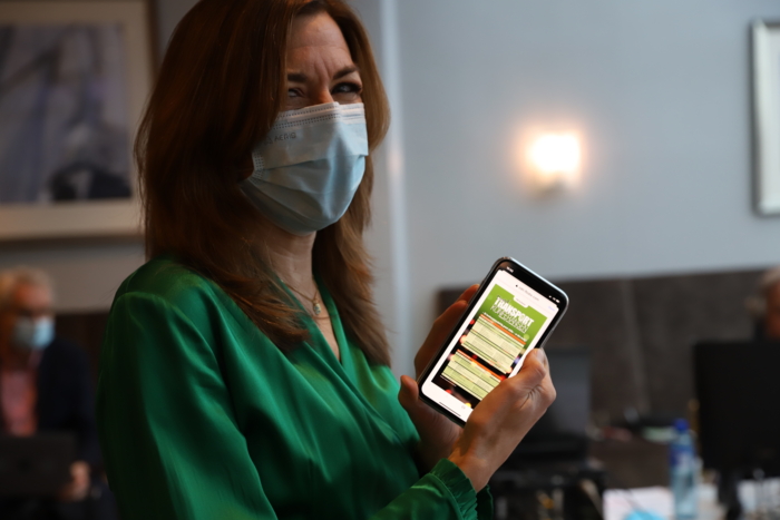 Thina Saltvedt er giret og klar for å snakke om det grønne skiftet. Foto: André Kjernsli