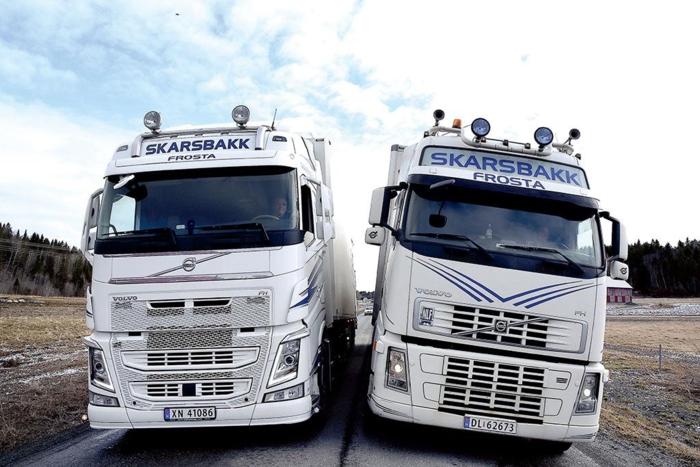 Med en helling på 10 grader kan et vogntog fort bli farlig ustabilt. Foto: Anders Vinje / Frostingen