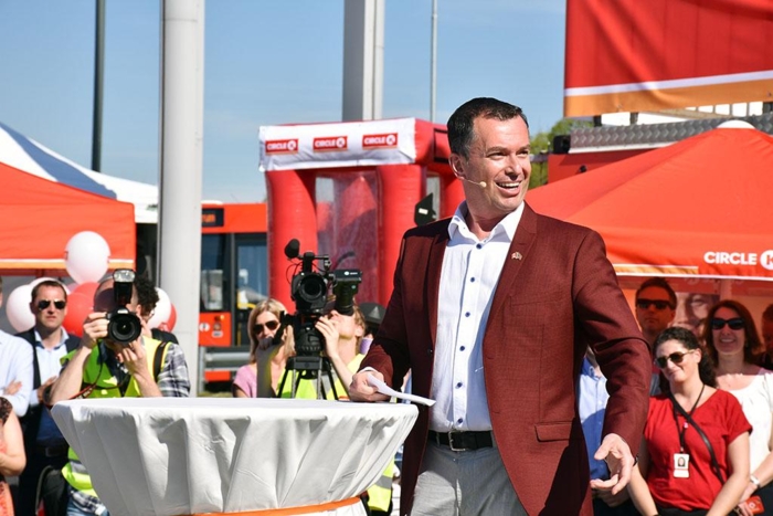 Canadas ambassadør i Norge, Artur Wilczynski deltok på markeringen. Foto: Stein Inge Stølen