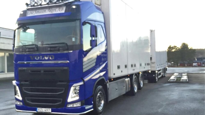 Fortsatt savnet: Denne lastebilen ble observert ombord på båten fra Karlshamn til Klaipeda og befinner seg sannsynligvis i Litauen nå. Foto: Privat