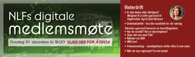 Digitalt medlemsmøte desember
